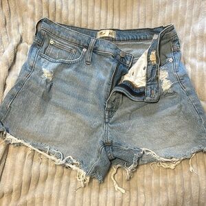 Madewell high rise Jean shorts